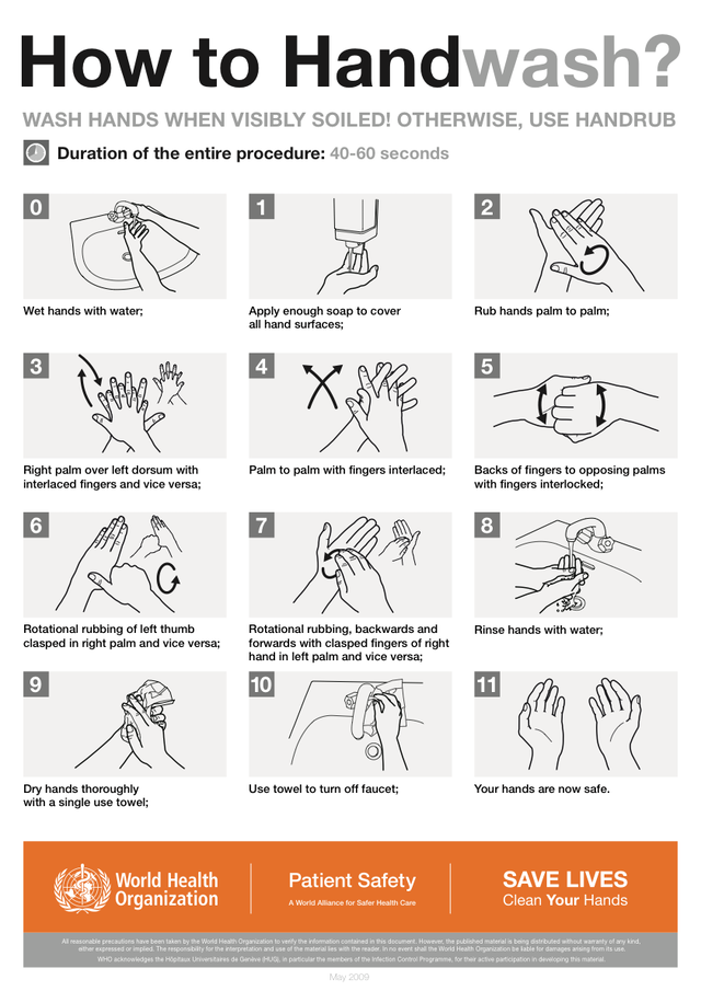 How To HandWash Poster